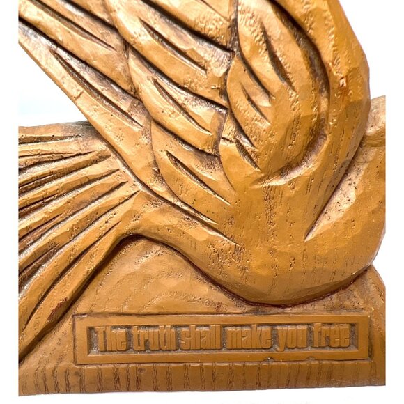 Resin Dove Sculpture With Inspirational Quotes - Picture 6 of 8